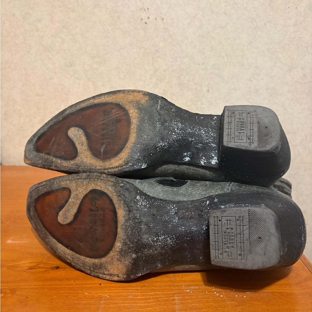 Corral Crater Sequin Inlay Western Cowboy Boots Distressed Leather Snip Toe 9.5 - Picture 8 of 12